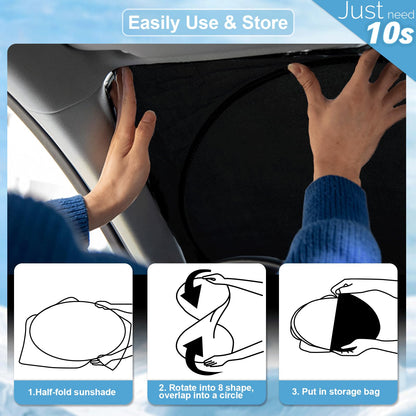Sunshade for Chevrolet Traverse Windshield Sun Shade Cover Custom Fit 2018-2024 2025 Chevy Traverse LS, LT, RS, Redline, Premier, High Country SUV Accessories Front Window Shield Sun Visor Block UV