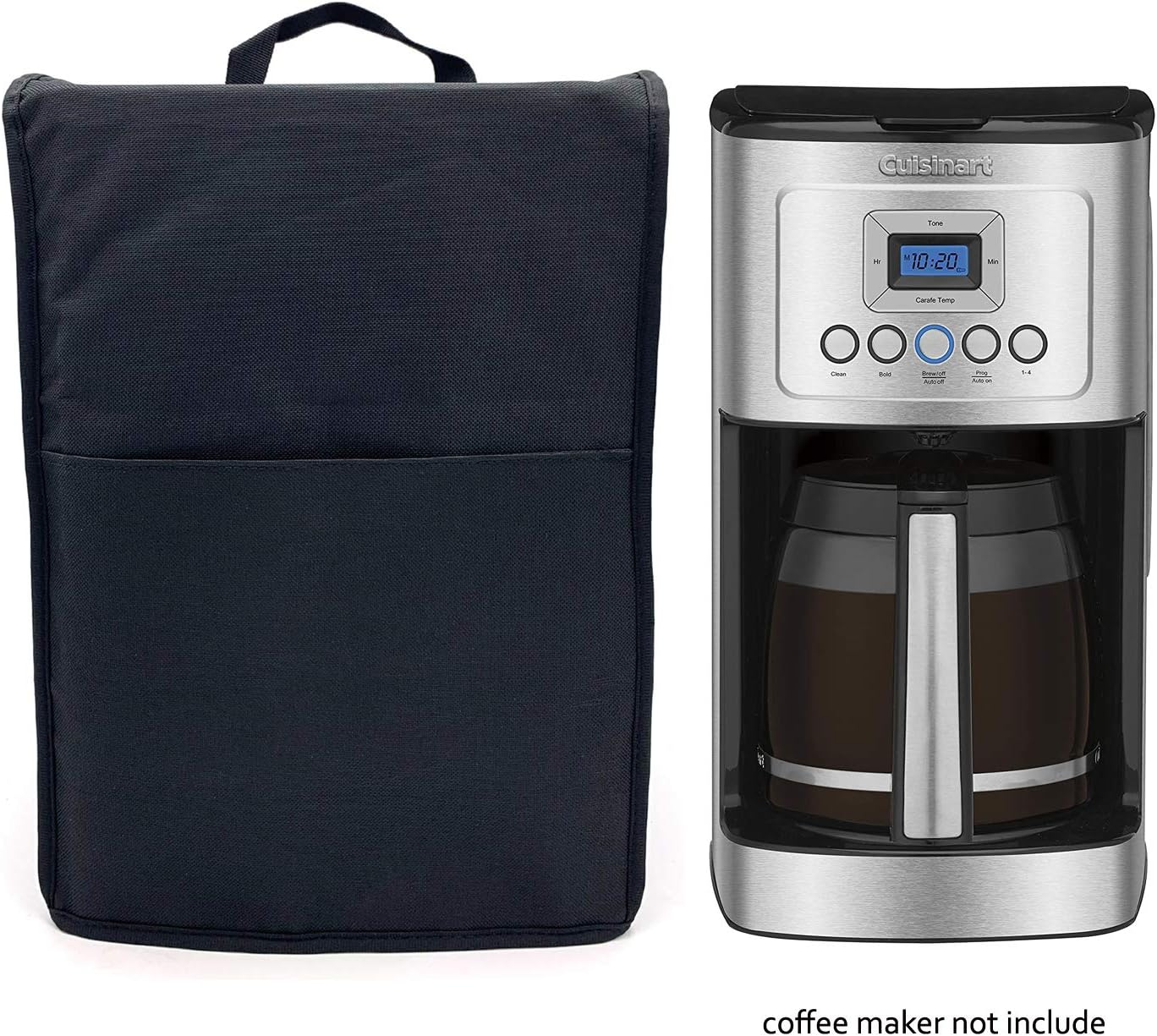 Wanty Water-Resistant Nylon Dust Cover Protector for Cuisinart DCC-3200P1 Perfectemp Coffee Maker, 14 Cup Programmable