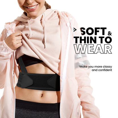VANRORA Posture Corrector for Women and Men, Back Brace Fully Adjustable & Comfy, Support Straightener for Spine, Back, Neck, Clavicle and Shoulder, Improves Posture and Pain Relief S/M