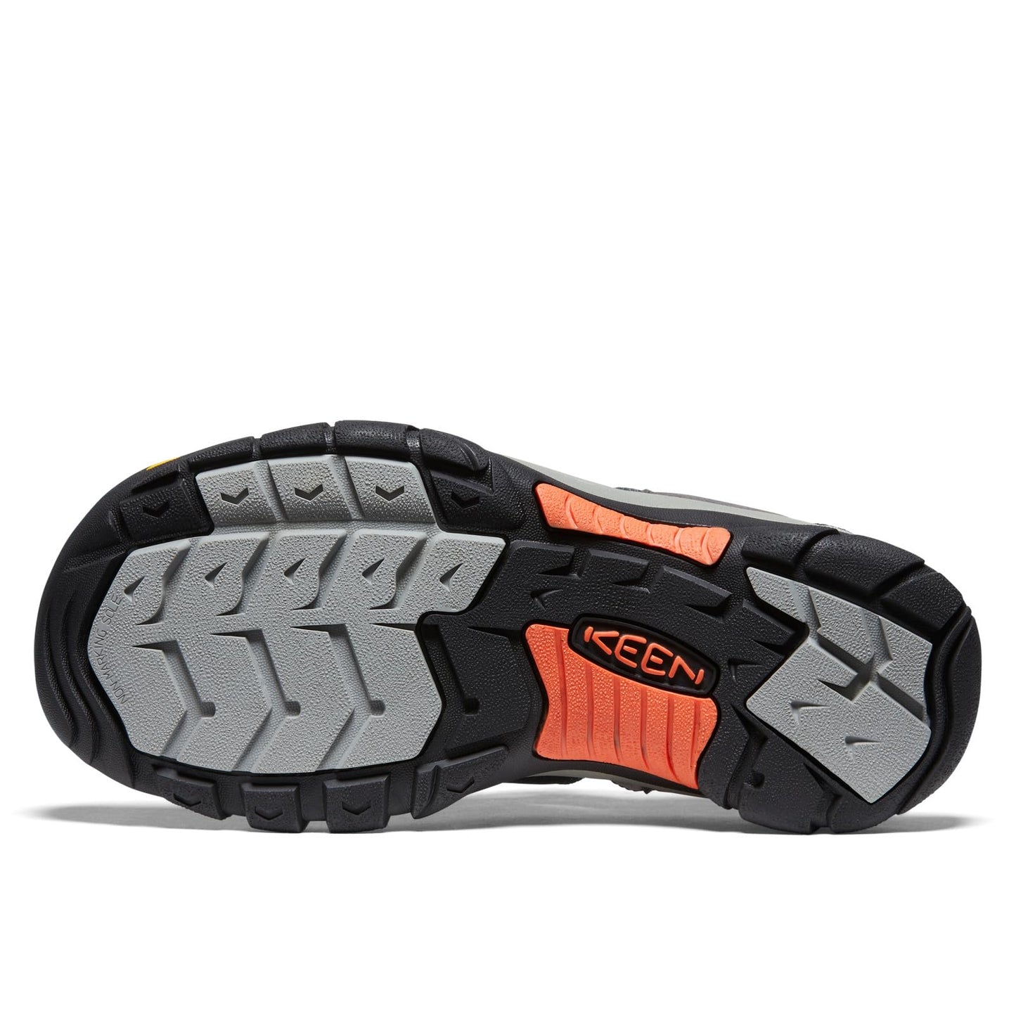 KEEN Men's Newport H2 Closed Toe Water Sandals, Magnet/Nasturtium, 10.5