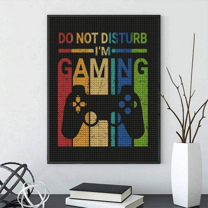 5D DIY Diamond Art Painting Game 12x16 inches for Adults, Full Round Drill Rhinestone Embroidery for Wall Decoration