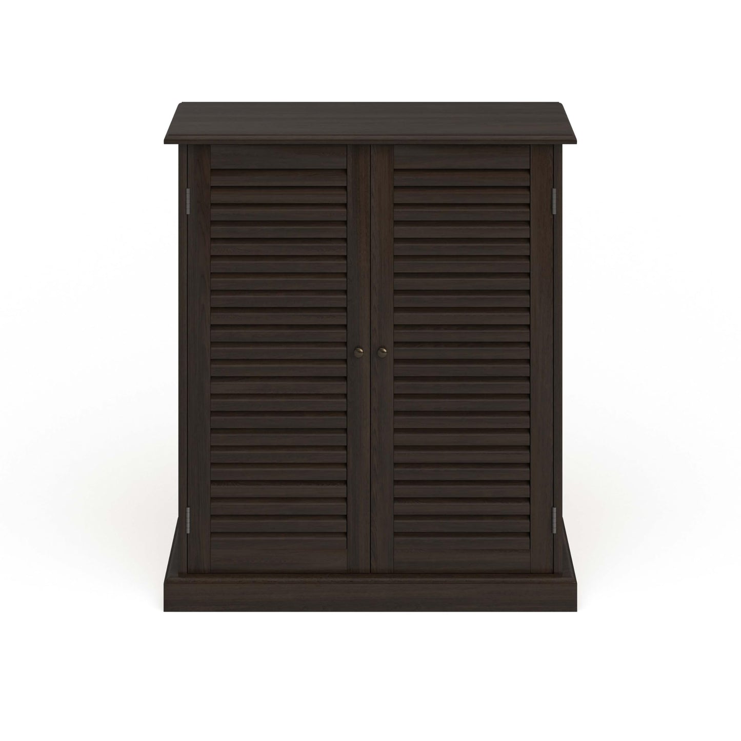 Furniture of America Laires 5-Shelf Enclosed Shoe Cabinet, Espresso