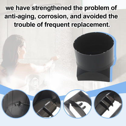 TNITRIB S97014185 for Broan 4" Damper/Duct Connector, Fits for Broan Various Models Duct Adapter Replacement, Exhaust Fan Damper Replacement