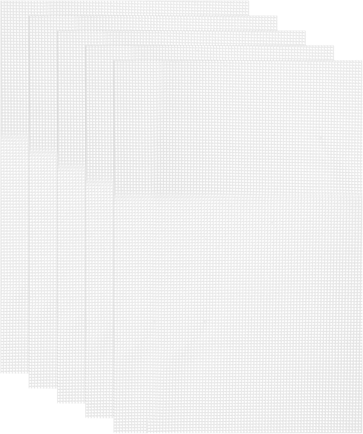 uxcell 15.7 x 23.6" Silicone Dehydrator Sheets, 5 Pcs Non-Stick Reusable Drying Mesh for Food Dehydrator, White