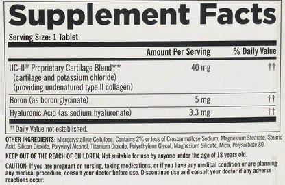 KIRKLAND Triple Action Joint Health Type II Collagen, Boron and HA - 110 Count
