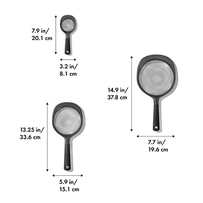 OXO Good Grips 3-Piece Strainer Set