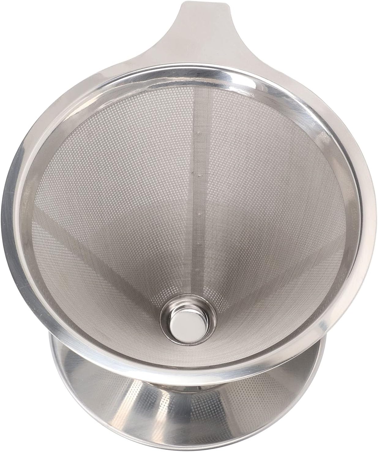 Pour over Coffee Maker, Stainless Steel Dripper with Non-slip Cup Stand, Suitable for Camping Kitchen Families