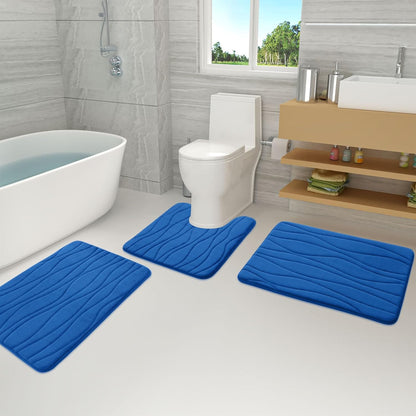 Buganda Memory Foam Bathroom Rug Mat, 30x20, Extra Soft and Absorbent Non-Slip Bath Mats for Bathroom Floor, Tub and