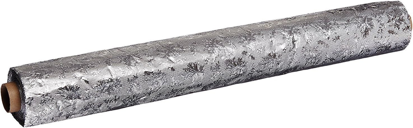 Oasis Supply Embossed Florist Foil | 20IN x 30FT, Silver 1 Roll