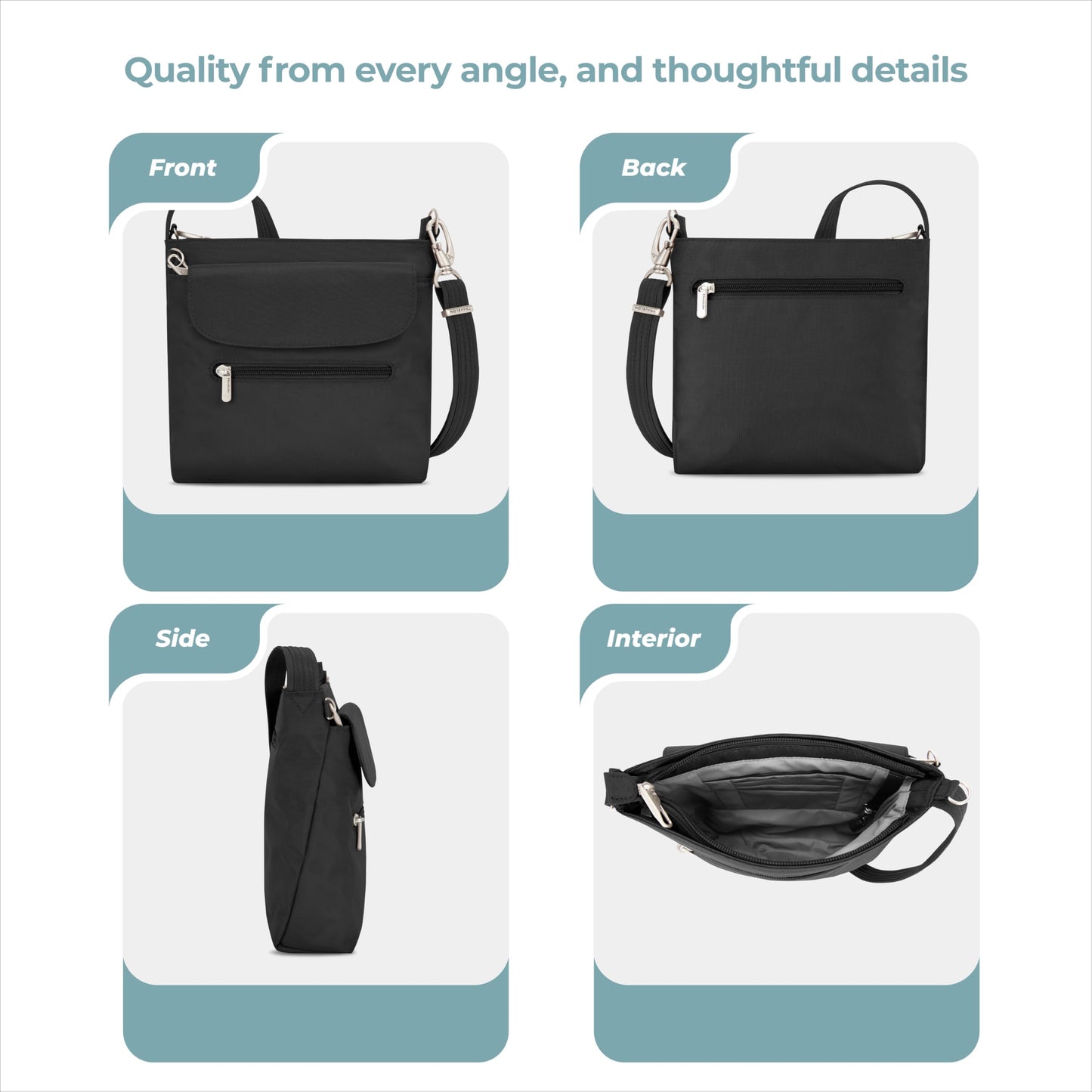 Travelon Anti-Theft Classic Mini Shoulder Bag