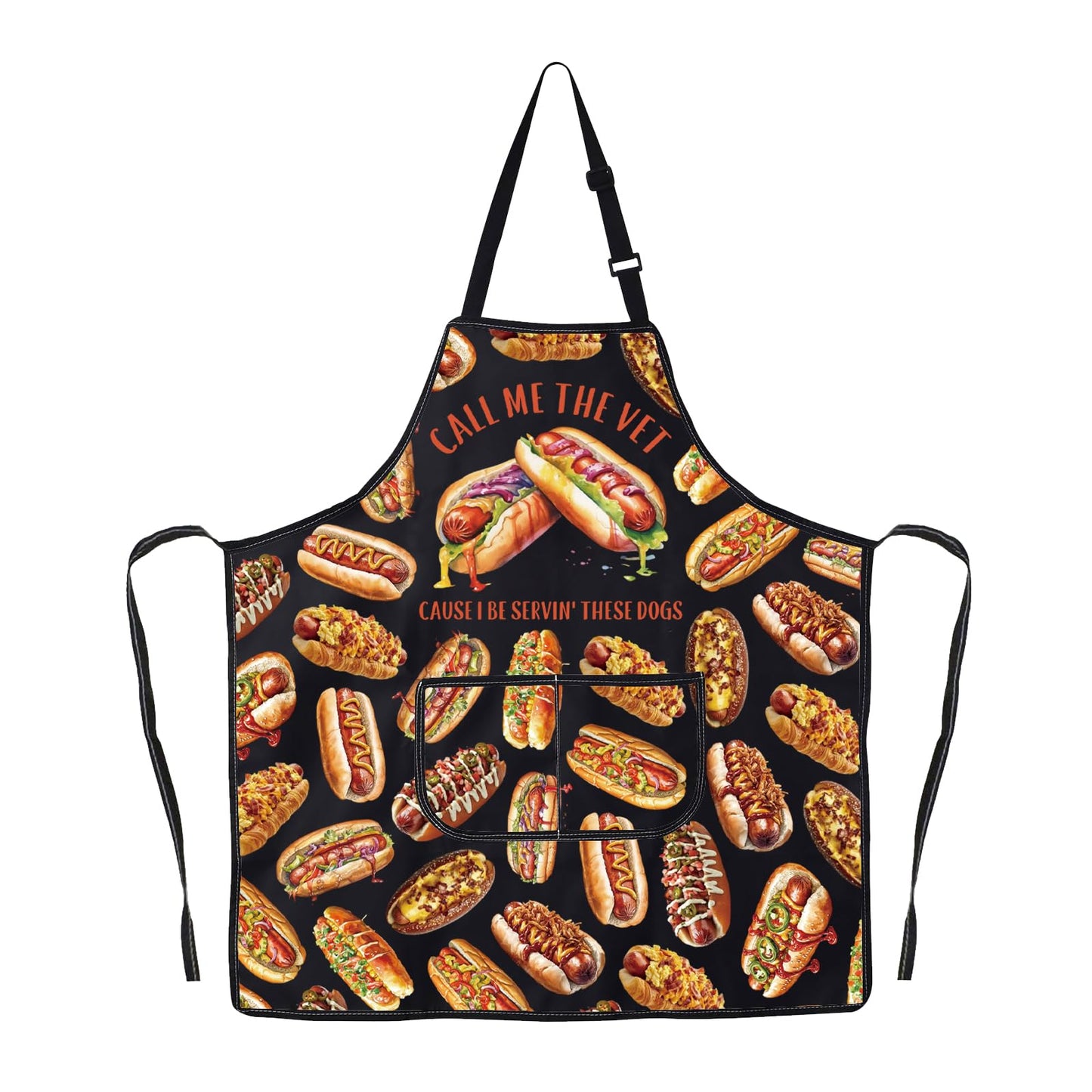 G2TUP Hot Dog Kitchen Apron Hots Dogs Cooking Apron Hots Dogs Maker Gifts Hot Dog Chef Apron Fast Food Lover Gifts (CALL ME THE ap)