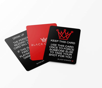 Black Owned 80s 90s (V1) - Adult Party Drinking Black People Trivia Card Game - African American & Movie TV Trivia Game