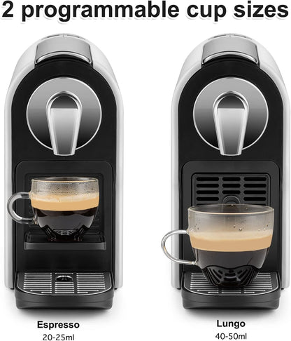 Beanglass Espresso Pod Machine - High Pressure 20 Bar Coffee Maker | 22oz Water Tank & Adjustable Tray