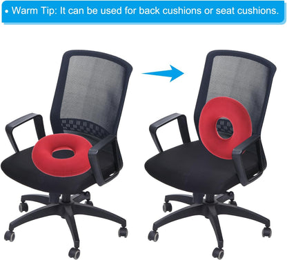 PATIKIL Portable Inflatable Seat Cushion, Donut Chair Pillow with Pump for Home, Office, and Car Use