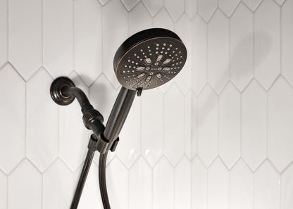 Moen Mediterranean Bronze Hydro Energetix High Pressure Shower Head with Handheld Sprayer Featuring 8 Spray Settings, 200H0BRB