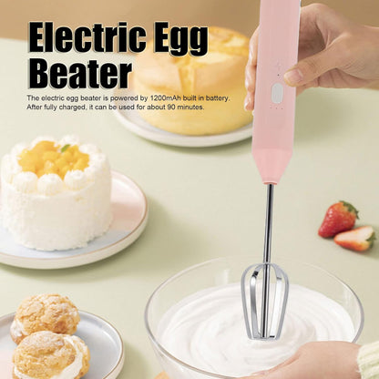 Electric Handheld Egg Beater Head Milk Frother Coffee Blender Milkshake Foamer Balloon Mixer for Kitchen