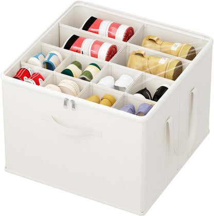 Closet, 12-16 1 Pack Lifewit Shoe Storage Organizer for Fabric Large Shoe Box Storage Containers with Clear Cover