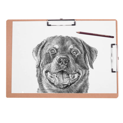 Acocony 11x17 Clipboard Double Clip Hardboard Extra Large Clipboard Low Profile Clip 11 x 17 Clipping Board MDF Materials Pack of 1