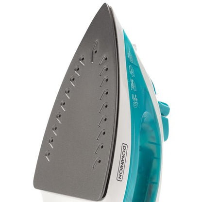 Dominion Advanced Steam Iron for Clothes with Non-Stick Soleplate, Lightweight 1200W Iron with Vertical Steam and Adjustable Thermostat Control, Self Clean, Pivoting Cord, and Steam/Dry/Spray Functions, Teal