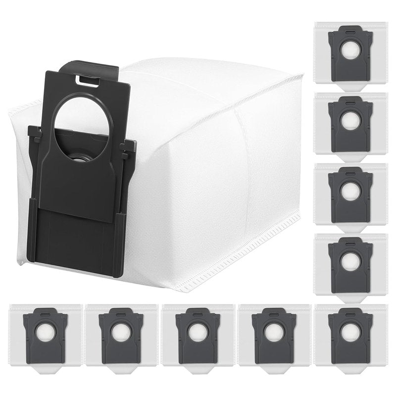10 Pack Dust Bags for MOVA P10 Pro Ultra P50 Pro Ultra V50 Ultra Complete S20 Ultra P10 Ultra, 3.2L Large Capacity Bags for Mova P10 Pro Ultra Replacement Parts Self-Empty Station Robot Vacuum Cleaner