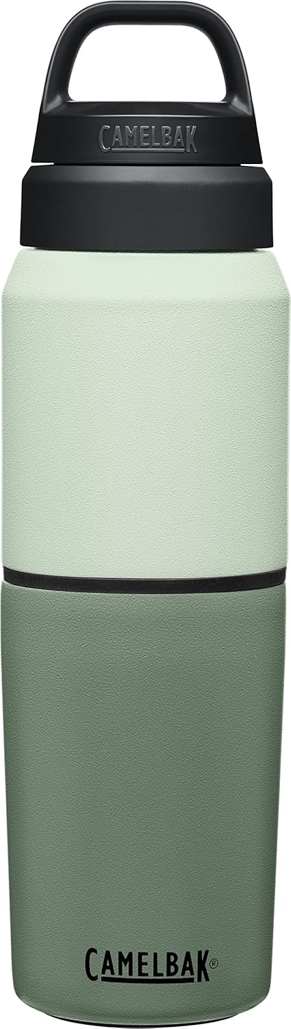 CamelBak MultiBev Insulated Water Bottle & Travel Cup, Stainless Steel
