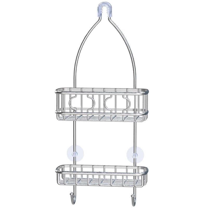 Simple Houseware Stainless Steel Bathroom Hanging Shower Head Caddy Organizer (24 x 10.2 x 4.25 inches)
