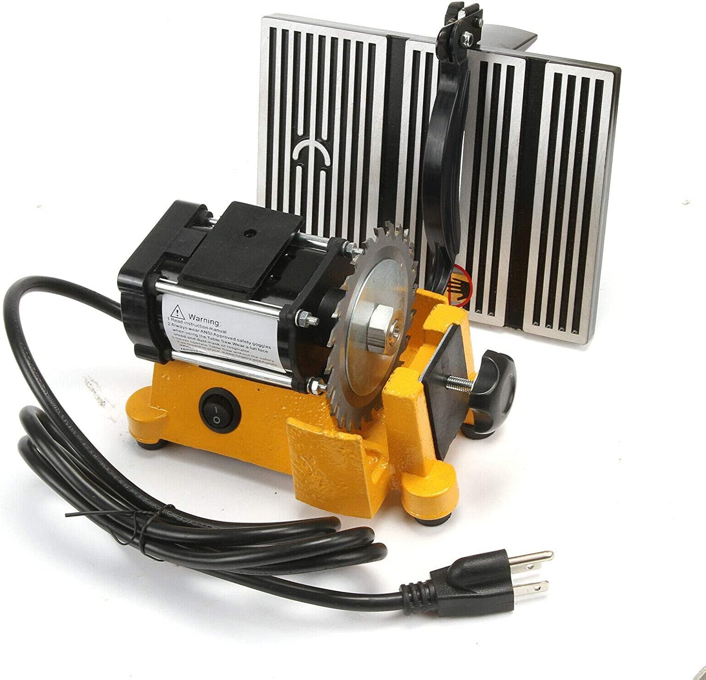 4" 60W MINI ELECTRIC TABLE SAW BENCH TOP GREAT ELECTRIC HOBBY CRAFT TABLE SAW DIY Power Tool Work Bench Stand Circular 2 PIECES Blades