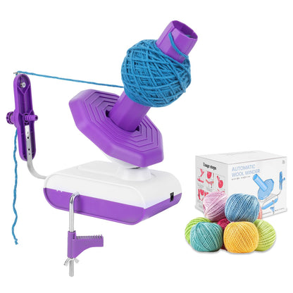 Electric Yarn Winder, Large Capacity 13oz Yarn Ball Winder for Crocheting, Automatic Yarn Cake Roller Spinner with Strong Tension & Stepless Speed, Ideal for Knitting & Crochet Lovers