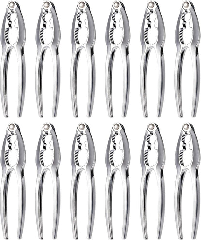 12Pcs Set Sets Crab Crackers and Tool, Nut Crackers for King Crab Legs, Stainless Steel Seafood Tools Cracker Lobster
