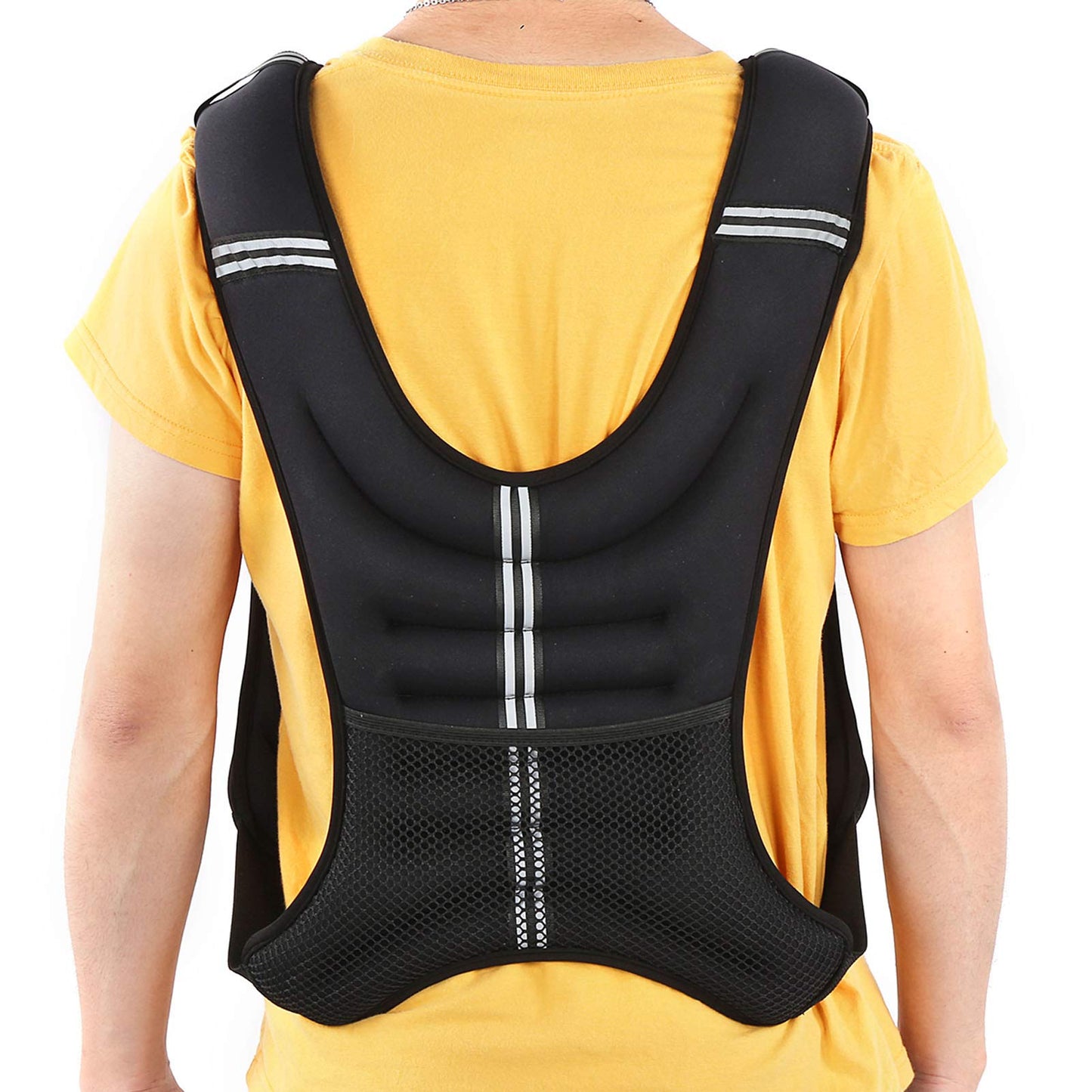 Naroote Exercise Weighted Vest Strength Training Jacket with Adjustable Buckle for Workout Fitness Strength Training Running Muscle Building Weight Loss