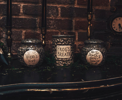 Disney The Nightmare Before Christmas Sally Frog's Breath Jar Ceramic Candle | Floral Muguet Fragrance with 35-Hour Burn Time