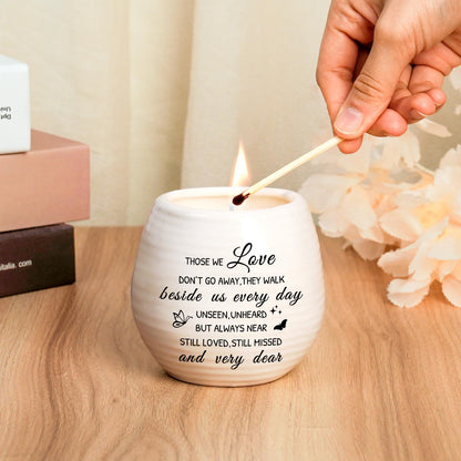 Sympathy Gifts for Loss of Loved One, Sympathy Candle 10Oz Celebration of Life Decorations, Memorial Gifts for Loss of Mom Dad,Bereavement Gift Condolences Gift, Remembrance Candle in Handmade Jar