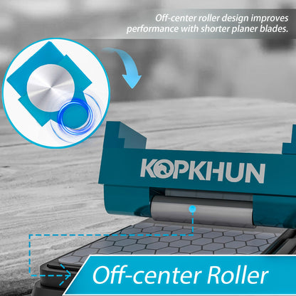 Kopkhun Chisel Honing Guide with Whetstone – Adjustable Sharpening Jig for Chisels and Plane Irons (0.2”–2.55”) – Anti-Rust Metal Body – Smooth Rolling Sharpening Tool Kit