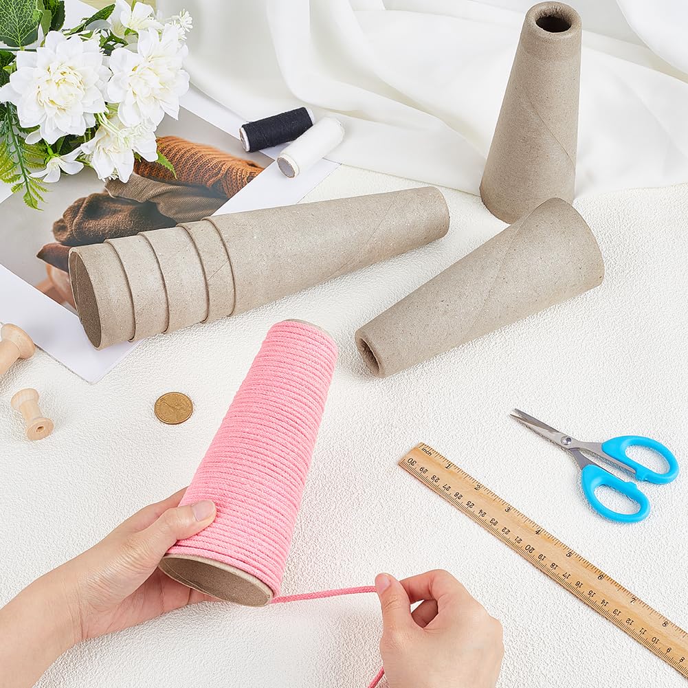 PH PandaHall 10pcs Wool Winder Tubes Yarn Wool Winder Tube Cone Thread Organizer Bobbin Winder Embroidery Thread Storage Paper Bobbin Thread Holder for Sewing Project Crochet Needlework 7 Inch