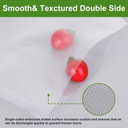 Moretoes Vacuum Sealer Bags - 6 Rolls 8" x 20' | BPA-Free Food Storage Bags for Sous Vide & Meal Prep