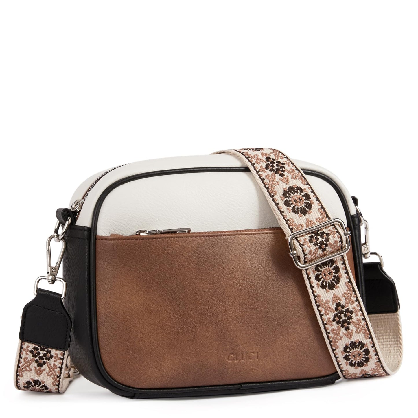 CLUCI Crossbody Bags for Women Trendy, Vegan Leather Shoulder Handbags，Purses for Women with Adjustable Wide Strap