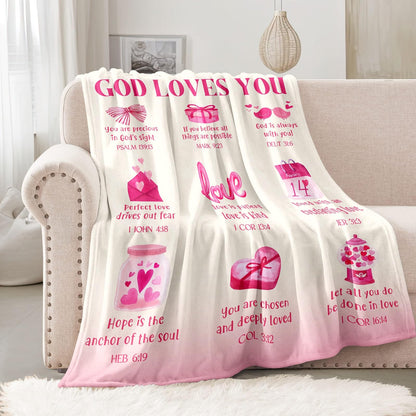 Easter Basket Stuffers for Teen Girls - Teen Girl Gifts Trendy Stuff - Baptism Gifts for Girl - Daughter, Granddaughter, Niece, Sister Gift On Easter Christmas Birthday - Baptism Blanket 50'' x 60''