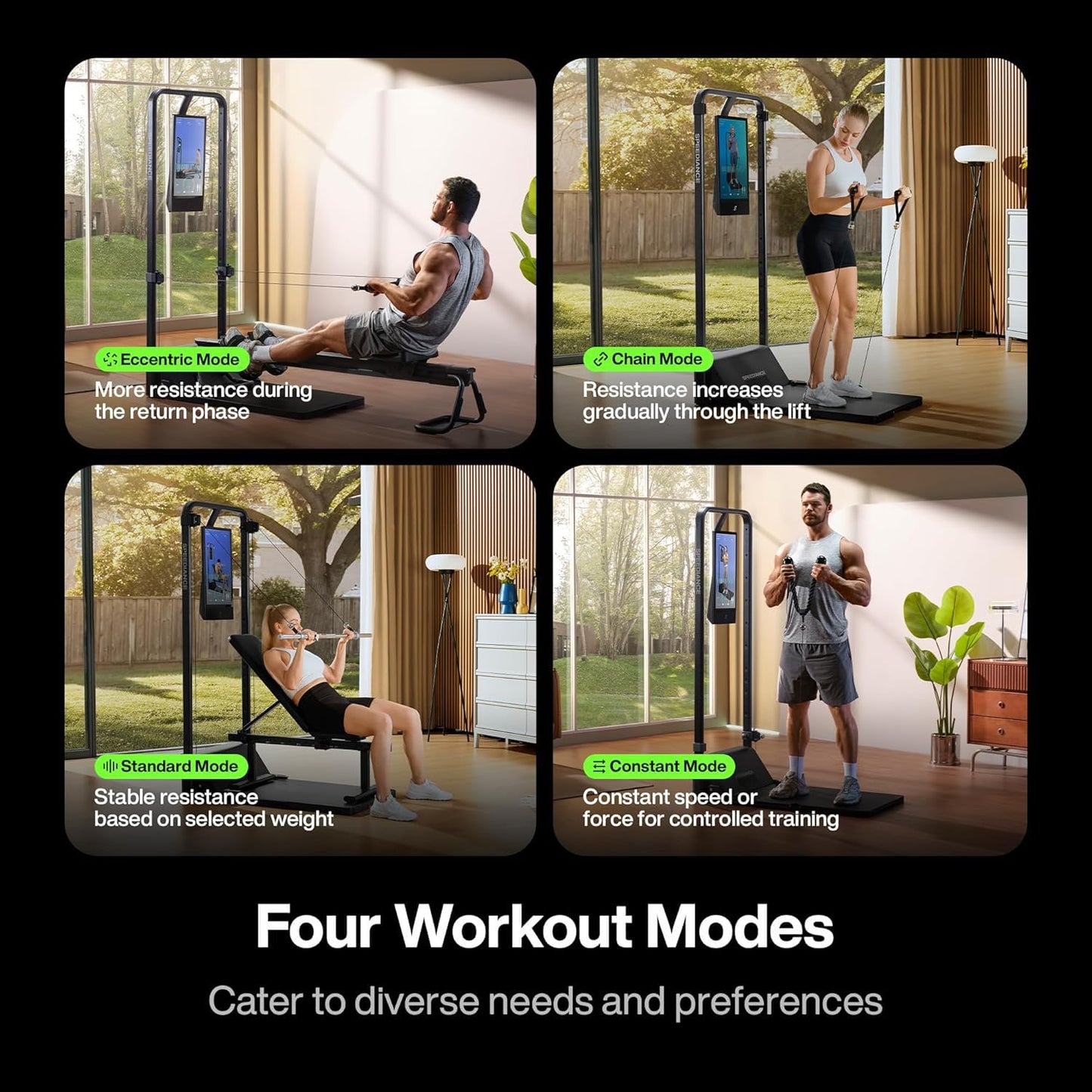 Gym Monster 2S, 2025 New Enhanced, Multi-Functional Home Machine for Full Body Strength Training, 260Lbs Digital Weight System, Smart AI-Powered, All-in-one Workout Station, Squat Rack