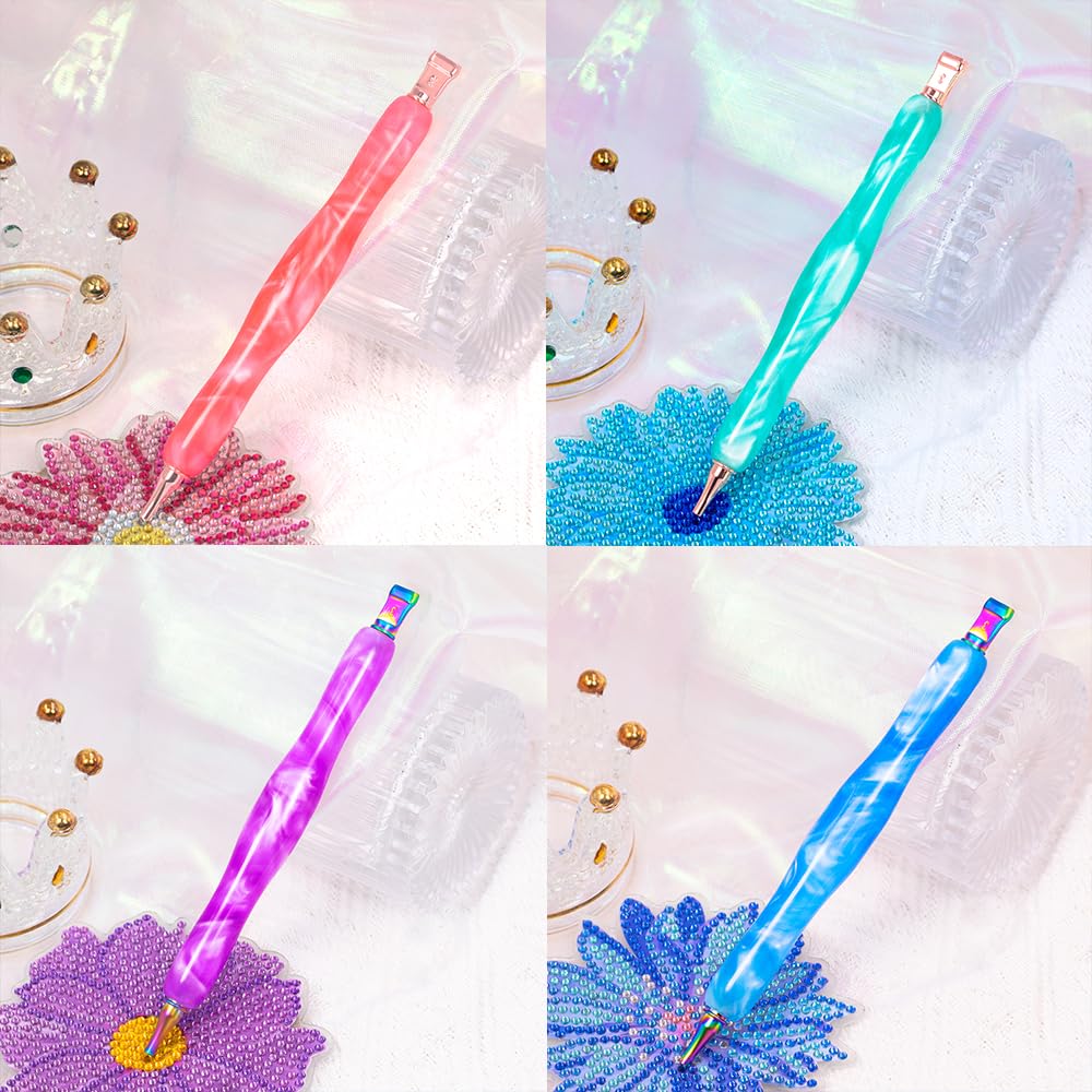 Praise V Do Diamond Painting Art Drill Bead Dot Pick Pen Kit Tool Accessories Ergonomic Stylus with Screw Holes for 5D Diamond Paint Nail Art 4Liu