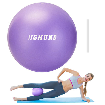Pilates Ball, 9 Inch Small Exercise Mini Soft Workout Yoga Ball with Exercise Guide, for Home Gym Yoga, Pilates, Core Training, Workout, Balance, Stability