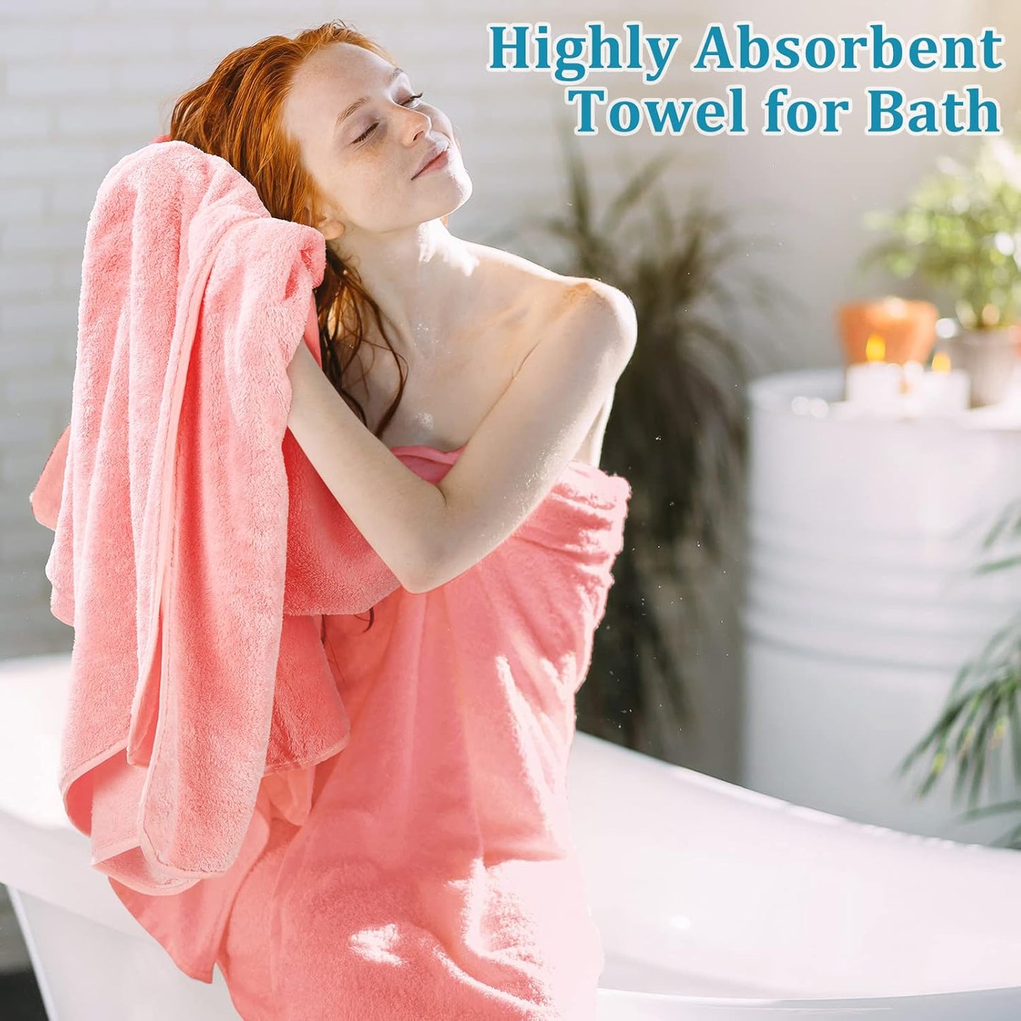 18 Set 6 6 6 Moukeren Pcs Microfiber Bath Towel Bath Towels Hand Towels Washcloths Soft Coral Velvet Highly Absorbent