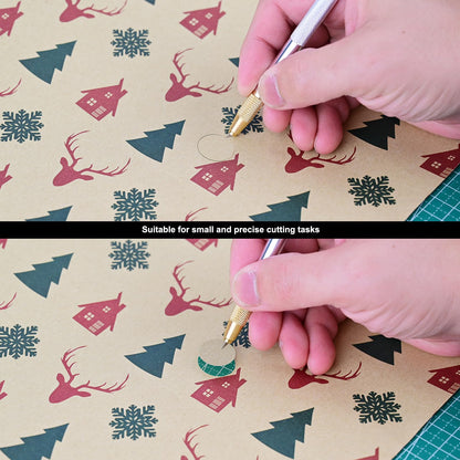 EHDIS 360° Swivel Blade Craft Knife – Precision Rotary Cutter for Intricate Designs | Effortless Curves on Paper, Vinyl, Model Making, Art, Working-Stencil, Crafting