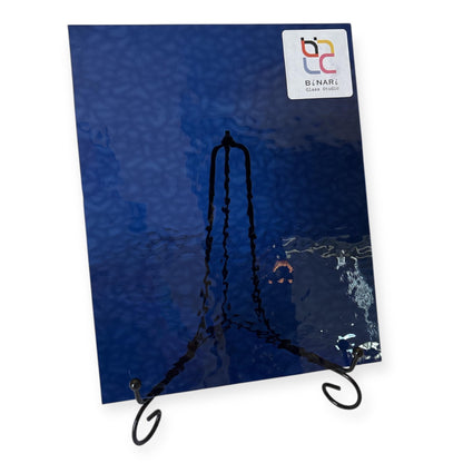 Wissmach Stained Glass Sheet : Midnight Blue English Muffle (8"x12"-1 Sheet) | Curated by BiNARi Glass