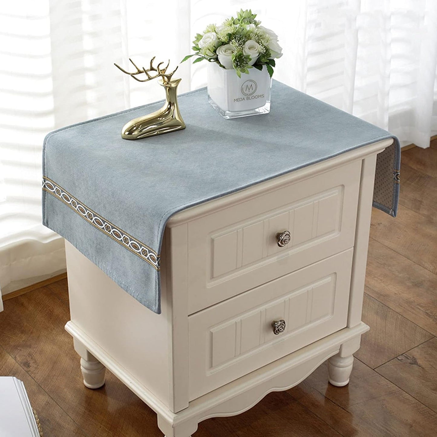 Bedside Tablecloth Table Dustcover End Tablecover Tabletop Home Decoration Fabric Tablecloth Bedside Table Cover