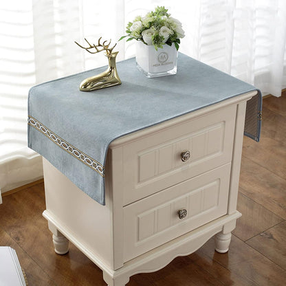 Bedside Tablecloth Table Dustcover End Tablecover Bedside Tabletop Home Decoration Fabric Tablecloth Bedside Table