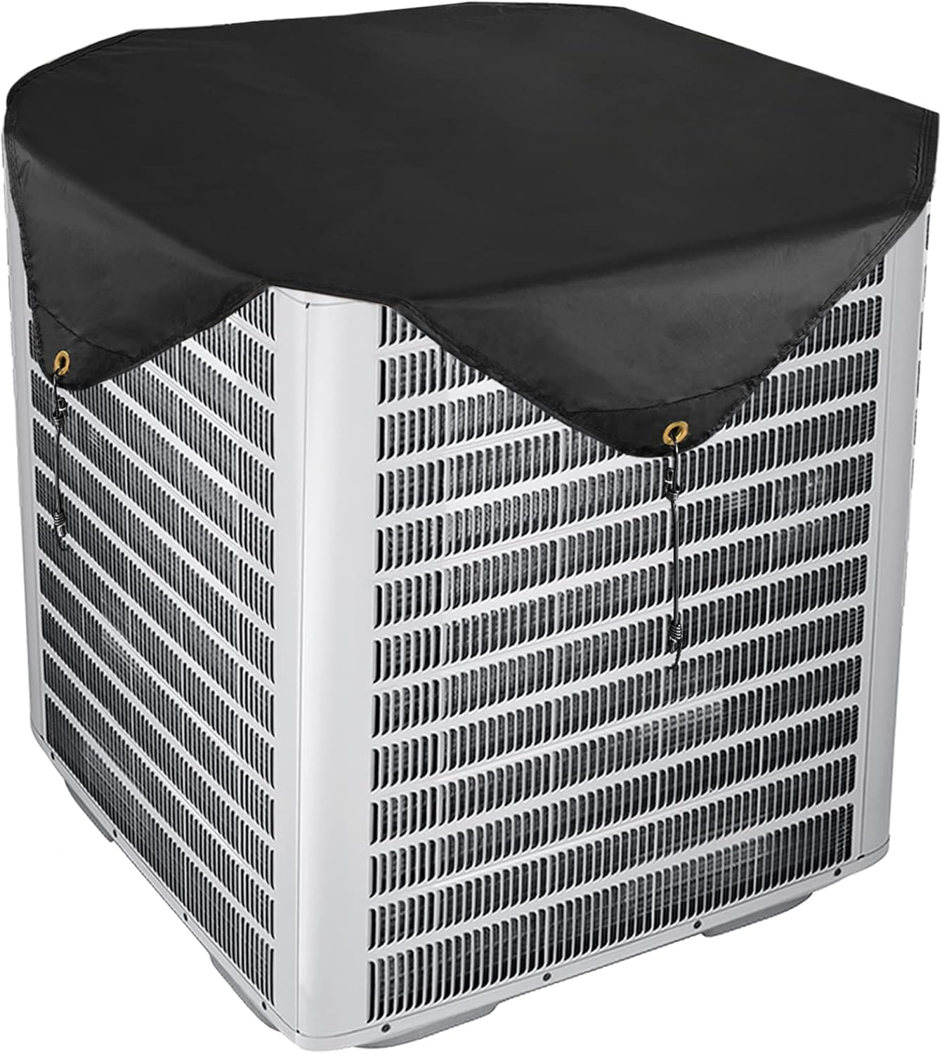 Air Conditioner Covers for Outside Units, Heavy Duty Water-Resistant Central AC Cover 28 x 28 Inch, Black