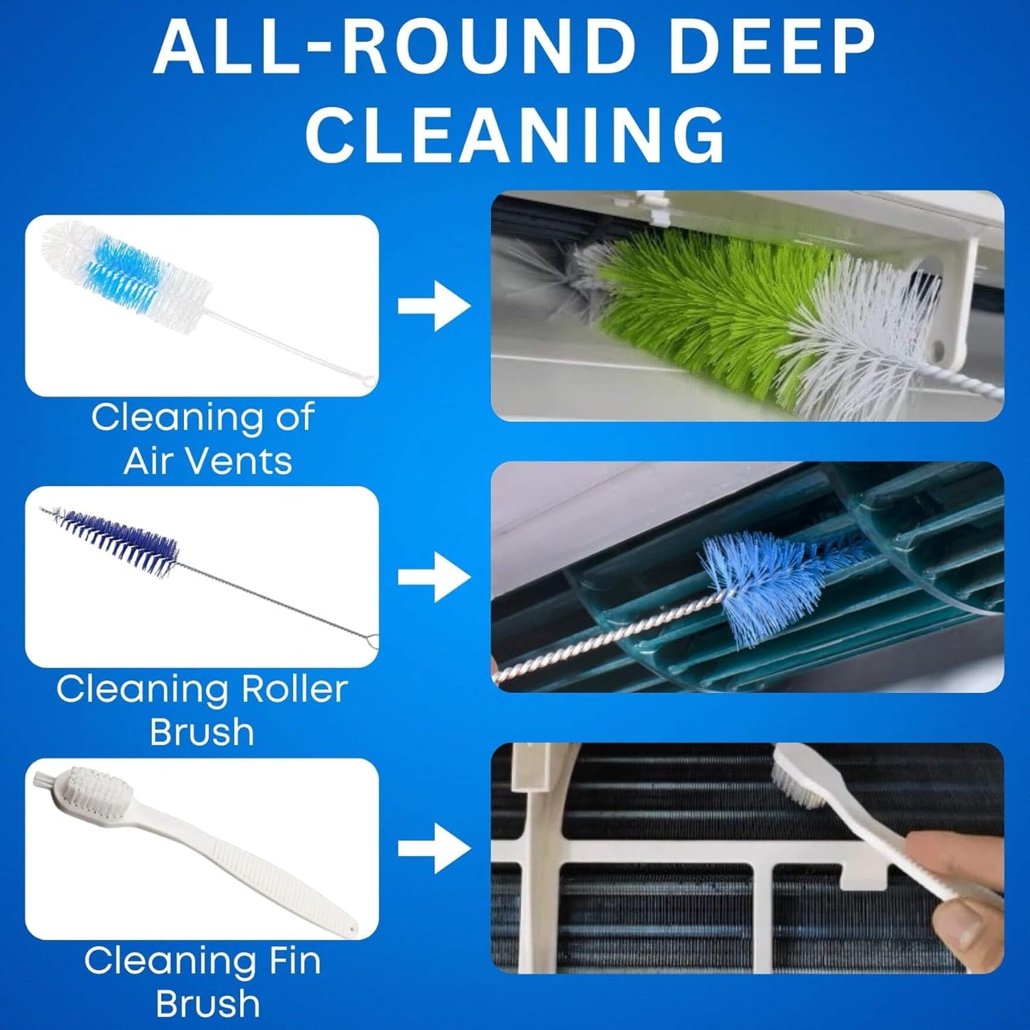18pcs 2L Oiktylr Mini Split Cleaning Kit Bag, Waterproof AC Cleaning Cover with Storage Bag, PVC Air Conditioner