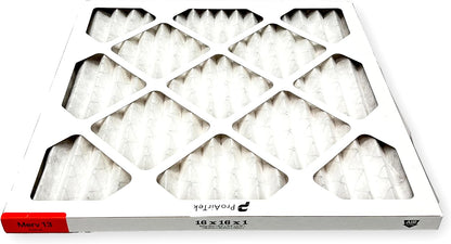 Proairtek AF16161M13SWH Model 16x16x1 Air Filters, Pack of 4, MERV 13 for Clean Air, Captures Microscopic Particles