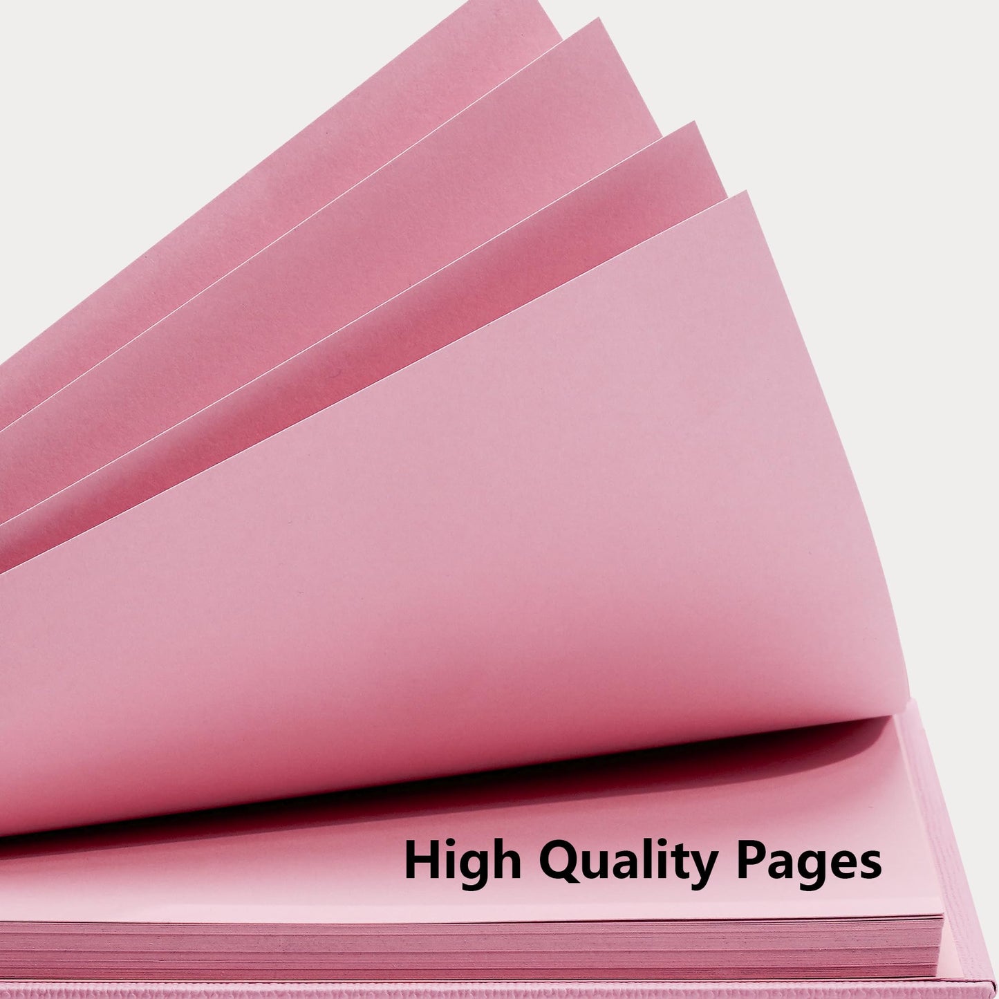 Vienrose Scrapbook Album 10x10 Inch Blank Thick Kraft Paper DIY Scrapbooking Supplies, Small Scrap Book Photo Albums for Wedding Travel Family Baby - Perfect Holiday Gifts Pink 20 Sheets/40 Pages