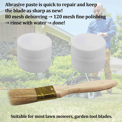 AAAQQ Homeowners Reel Sharpening Starter Kit, 80 Grit 120 Grit Reel Sharpening Compound, backlapping Compound